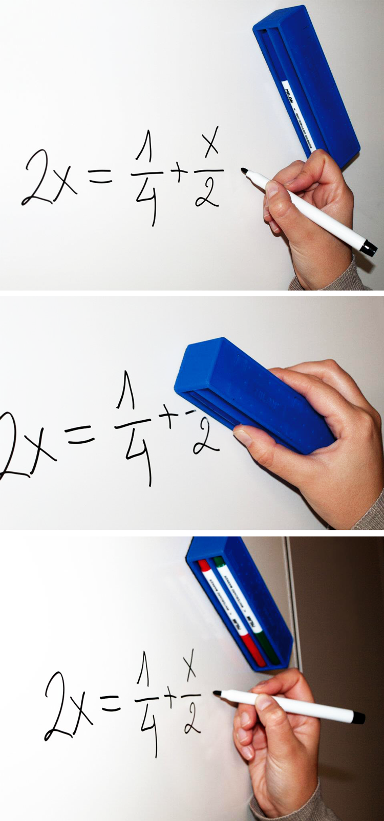 MILAN - 白板擦含4色白板筆組