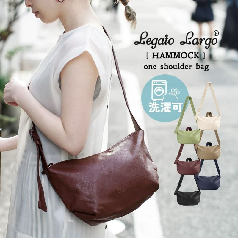 日本 zootie - 水洗皮革單肩側背水餃包-深藍