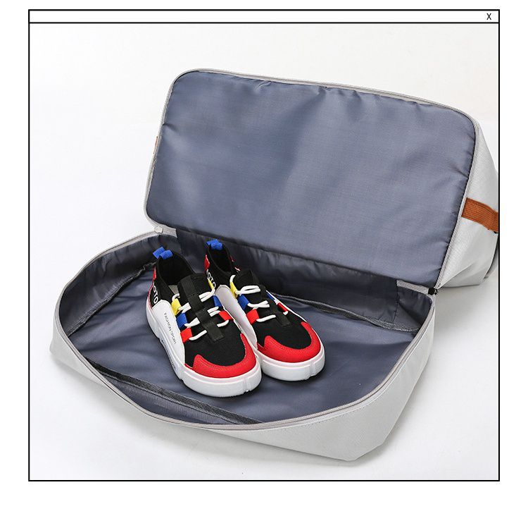 防水大容量乾濕分離旅行包/運動包-紫色 (46X25X28cm)