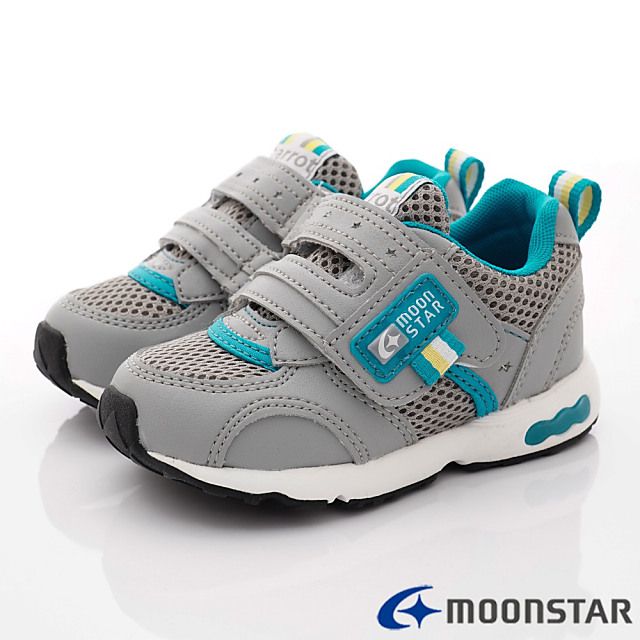 Moonstar日本月星 - 3E速乾機能鞋款(中小童段)-深灰