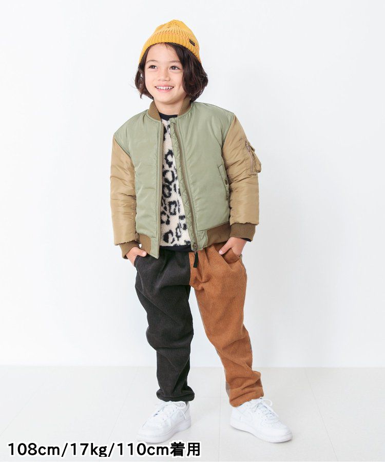 日本 BREEZE - 斜紋布保暖廚師褲-棋盤格-黑米