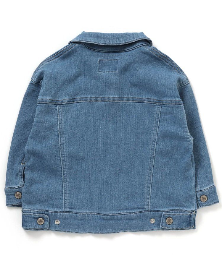 日本 BREEZE - すぽ軽系列 輕盈彈性牛仔外套-淺藍