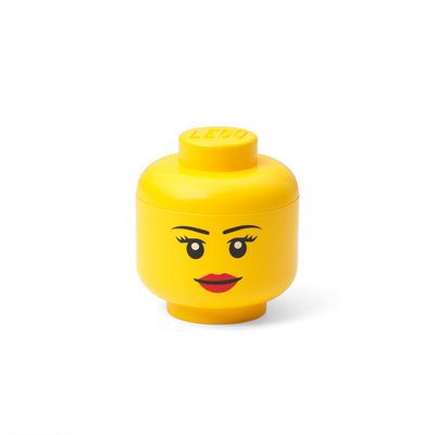 Room Copenhagen - LEGO樂高迷你頭收納盒 (微笑女孩)
