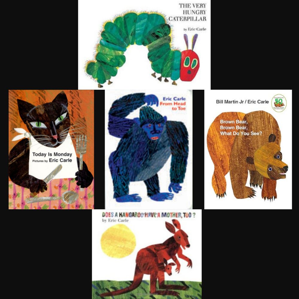 Eric Carle 經典硬頁書套組 5 本必讀寶寶繪本・全球熱銷不敗選擇！ (五書合售)