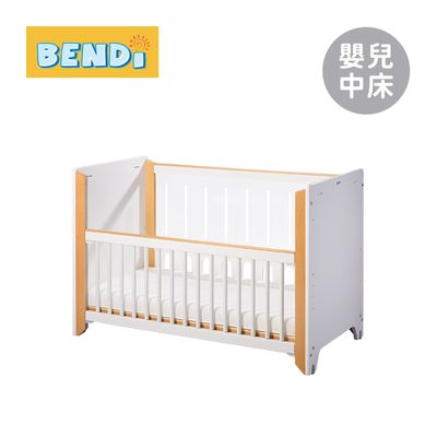 BENDi - More Like 美型碳纖升降嬰兒中床 透明側板 (床架+有機眠床墊)