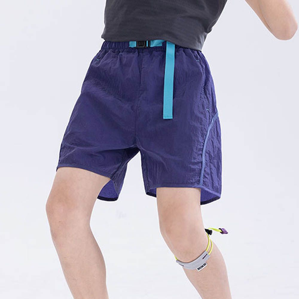 輕薄透氣吸濕速乾短褲-藍紫色