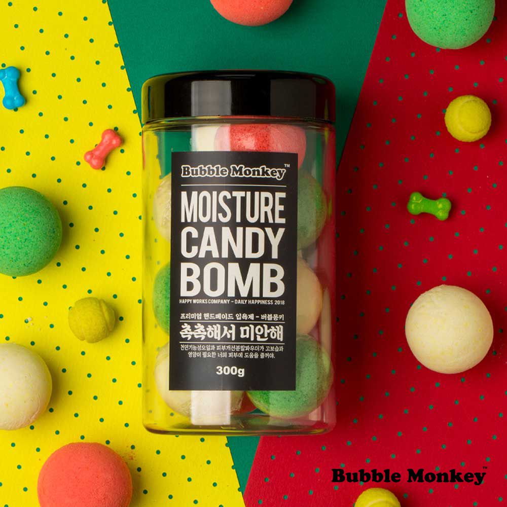CANDY BOMB 碳酸浴泡澡球 10入罐裝 - MOISTURE (甜莓+庭園甜桃+麝香柑橘)
