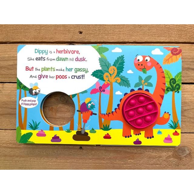 PUSH POP BUBBLE BOOKS: JURASSIC POOP! 侏儸紀便便（泡泡書）