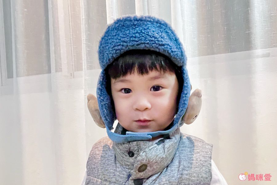 超萌麂皮絨毛毛帽-灰色 (48-52CM(建議2歲-4歲))