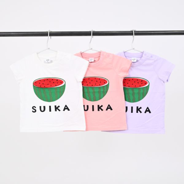 日本 Baby Room - 立體翻翻樂短袖上衣-西瓜-紫