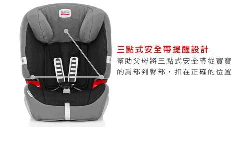 britax römer - 旗艦款2-12歲成長型汽座-黑灰