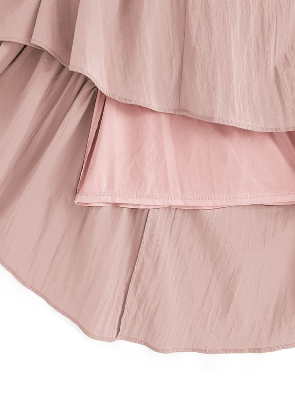 日本 GRL - 前後2WAY不規則抽繩長裙-軍綠