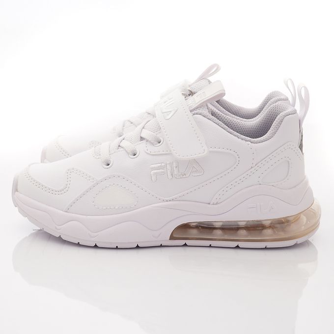 FILA - FILA氣墊純白運動鞋-3-J811X-111白(中大童段)-運動鞋-白
