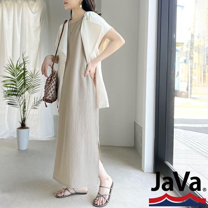 日本 Classical Elf - 極簡圓領修身無袖洋裝-黑