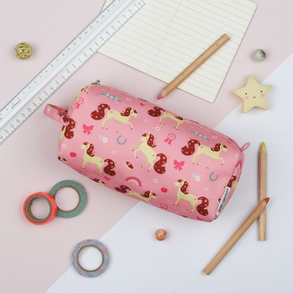 荷蘭 A Little Lovely Company - 筆袋-粉紅小馬