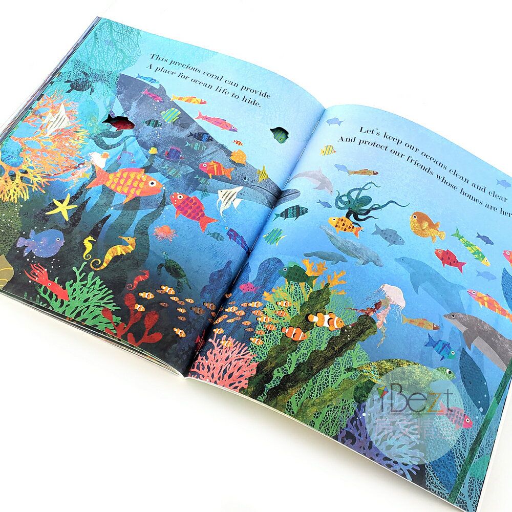 Little Tiger - A Peek-Through Picture Book(Tree/Bee/Sea/Moon) 精緻絕美的洞洞繪本