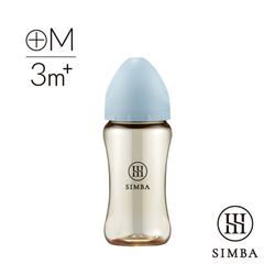 Simba 小獅王辛巴 - 蘊蜜鉑金PPSU寬口防脹氣奶瓶-全齡適用-晨藍-270ml