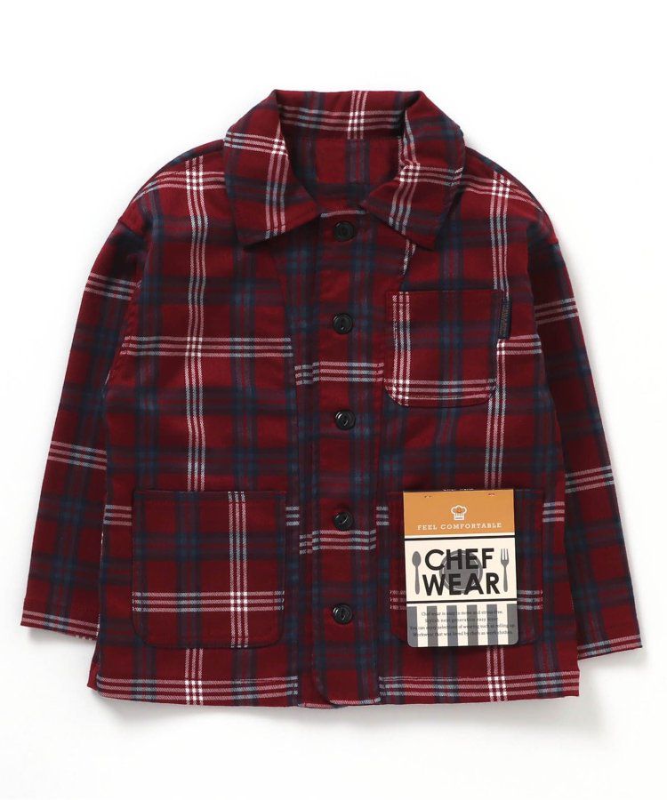 日本 BREEZE - 美式帥氣翻領夾克/薄外套-格紋-黑白