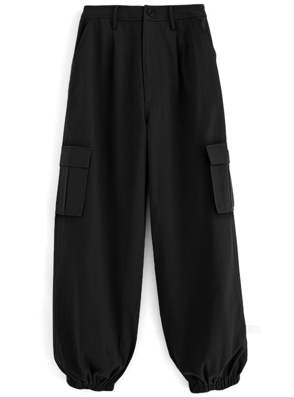 日本 GRL - 百搭顯瘦美式工裝褲-軍綠