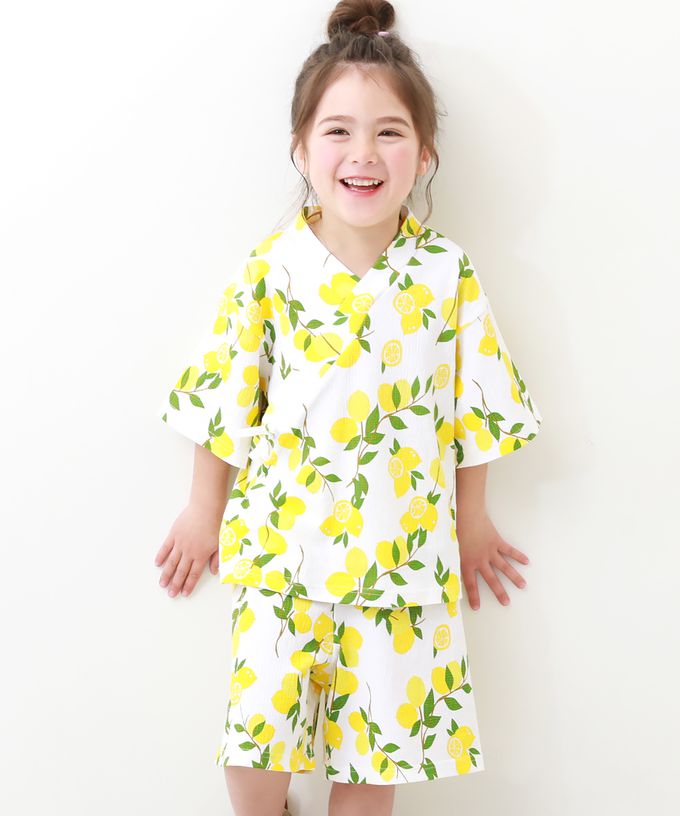 日本 devirock - 期間限定！夏日風情甚平套裝-花豹-深藍