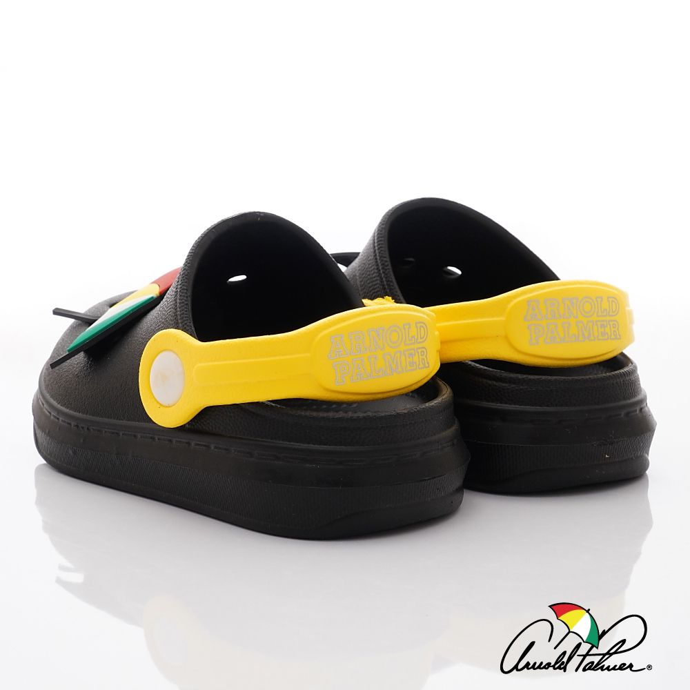 Arnold Palmer 雨傘牌 - 布希懶人拖鞋(小童段)-拖鞋款-黑色