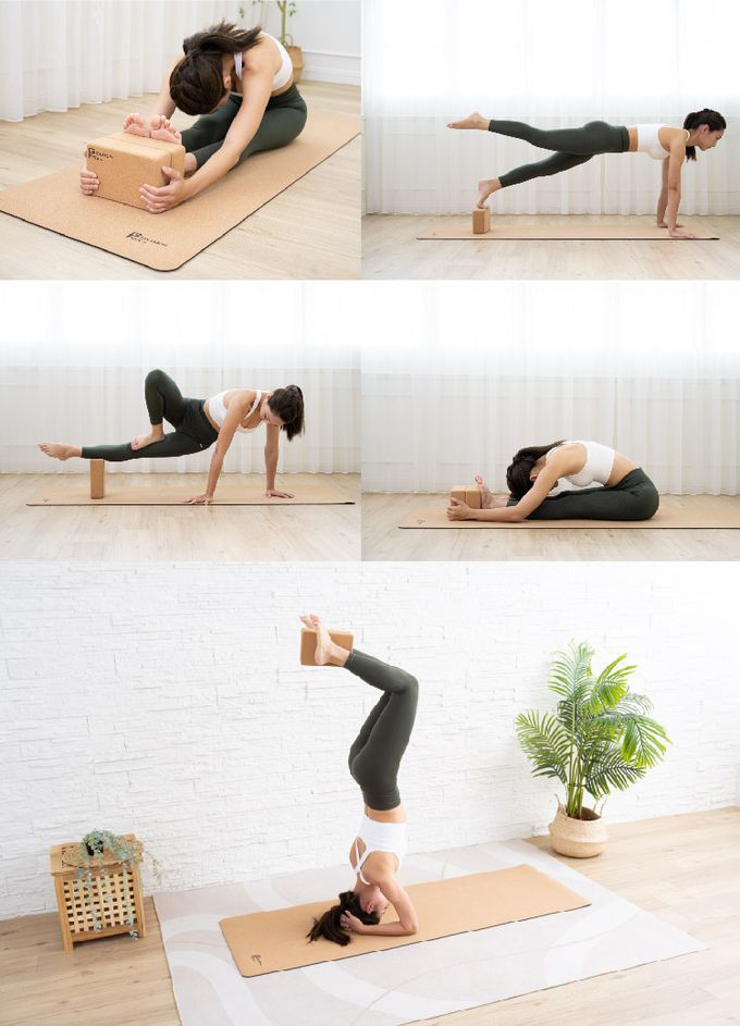 Golden Fox - 天然軟木瑜珈磚 Cork Yoga Block GF-005 (二入)