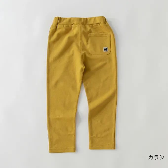 日本 BRANSHES - 定番超彈力百搭長褲-黑色愛心-象牙白