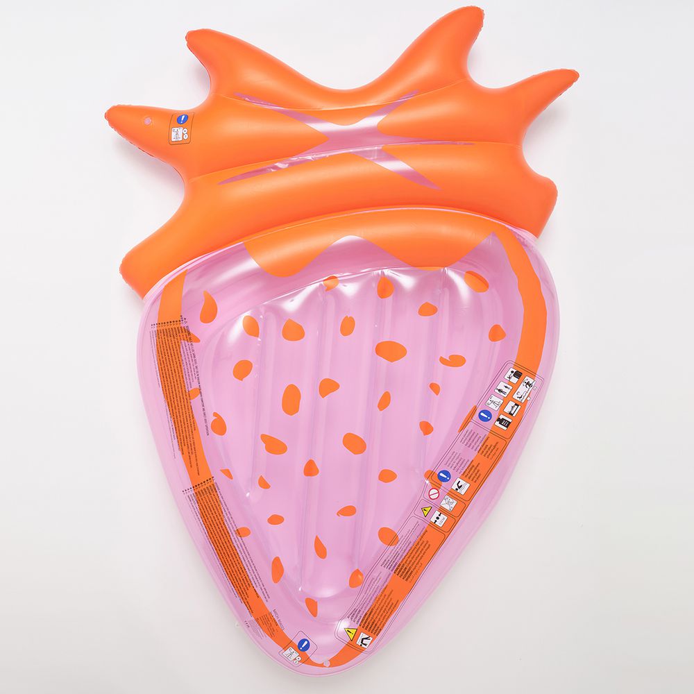 澳洲 Sunnylife - 漂浮氣墊-甜蜜草莓漂浮氣墊 (201x118x18公分)