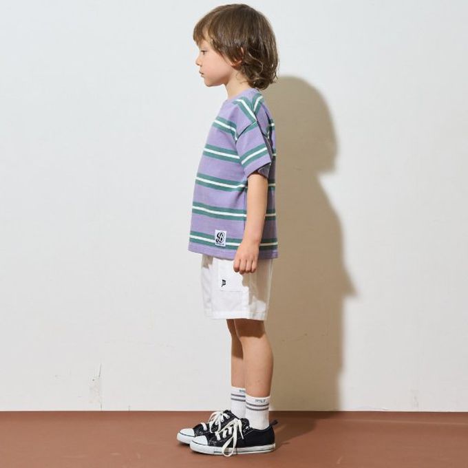 日本 b-ROOM - 時尚搭配口袋短褲(4分丈)-黑