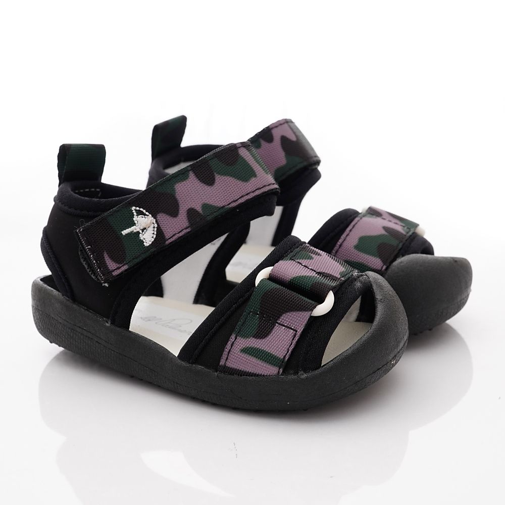 Arnold Palmer 雨傘牌 - 專櫃迷彩超輕涼鞋(寶寶段)-黑