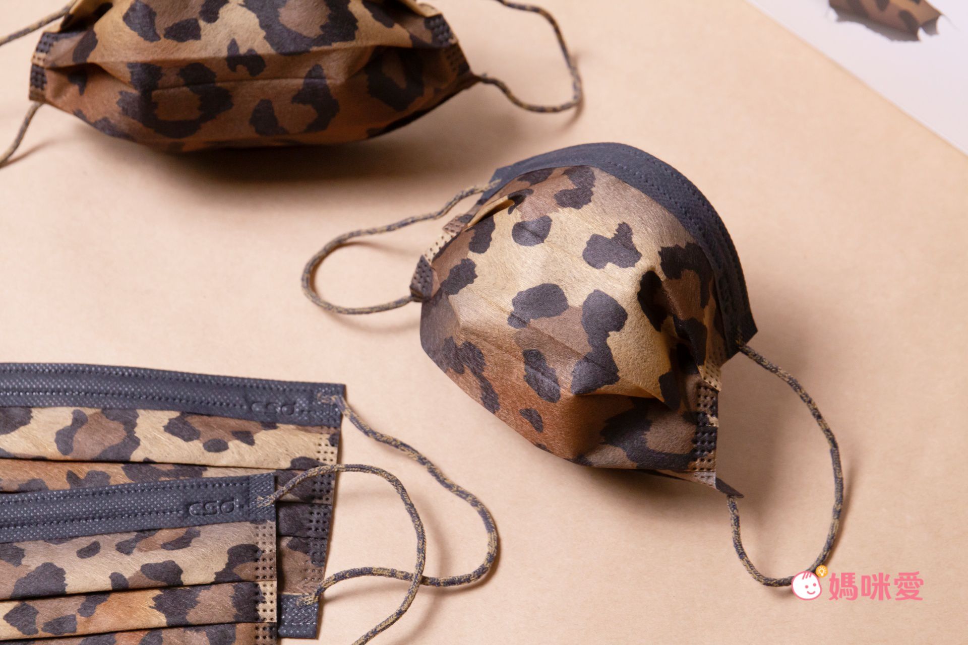 CSD中衛 - 醫療口罩-成人平面-豹吻(30片/盒)