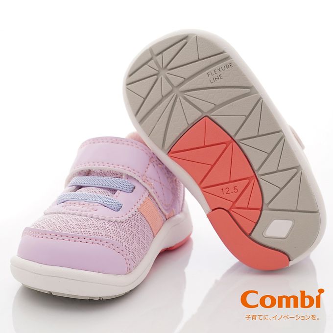 日本 Combi - COMBI醫學級NICEWALK兒童成長機能鞋(寶寶段)-休閒鞋-紫