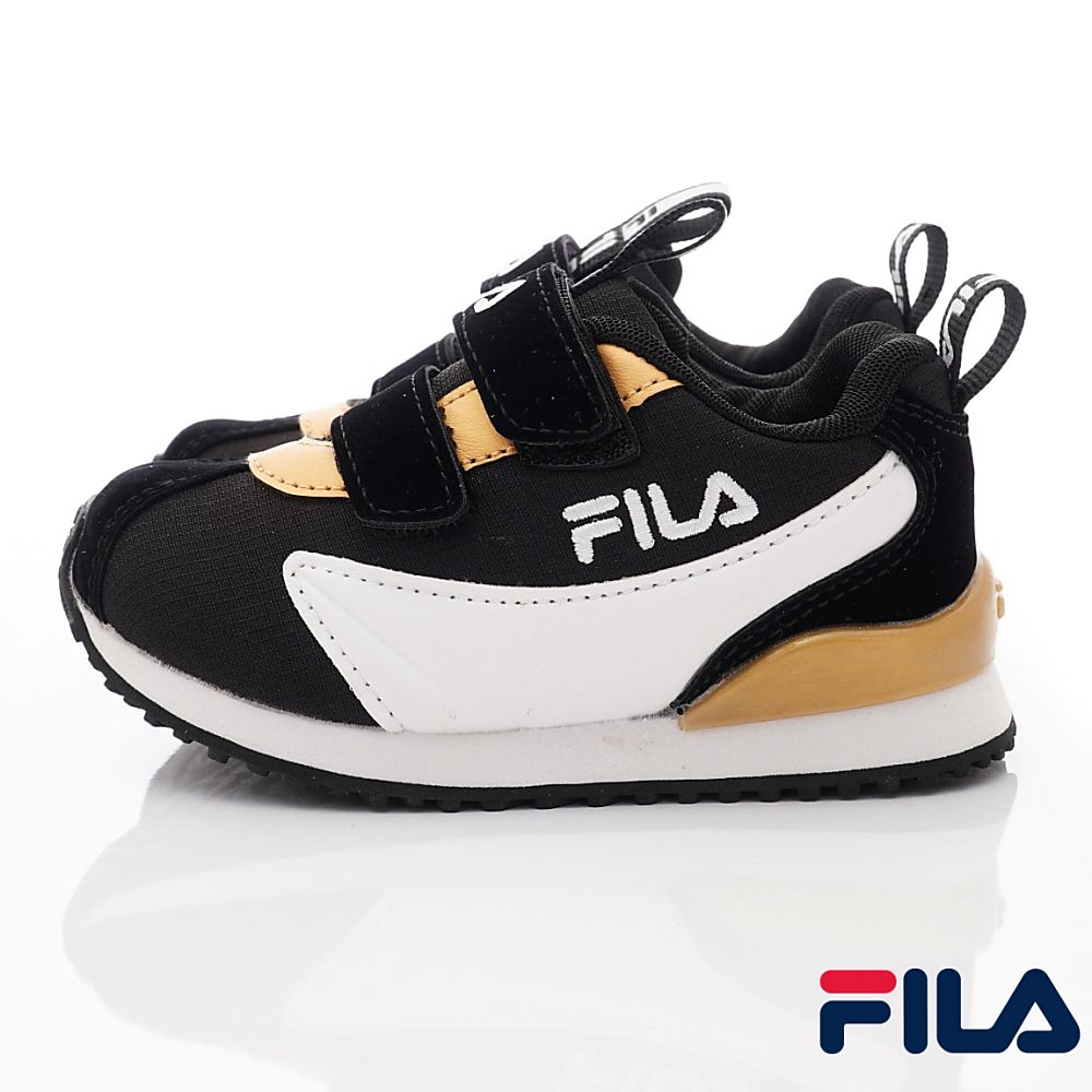 FILA - 經典慢跑鞋(中小童段)-運動鞋-黑