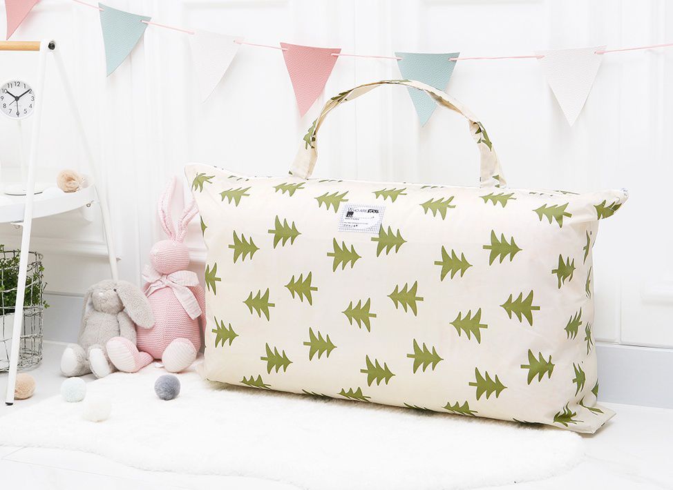 韓國 Coney Island - 防水睡袋收納袋(純棉內裏)-聖誕樹-綠 (77.5*42.5*11cm)