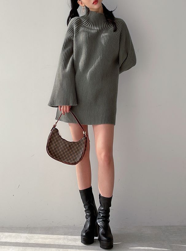 日本 GRL - 2way滿版花押字腋下包/側背包-咖啡 (F)