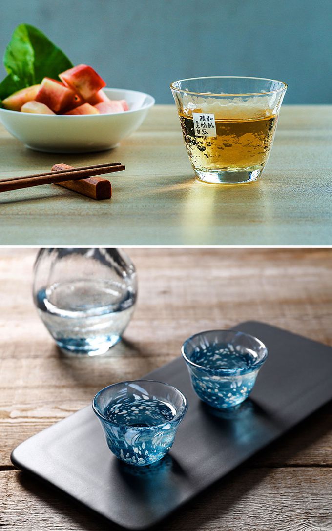 TOYO-SASAKI GLASS 東洋佐佐木 - 日本製 葫蘆形日式清酒酒杯套組-冰見雪