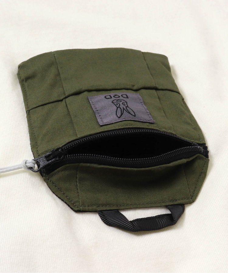 日本 BREEZE - 聯名款 夜光拉鍊大口袋短袖上衣-卡其