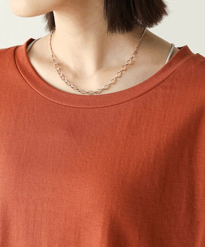 日本 Bab - 透氣嫘縈肩皺摺A字無袖洋裝-焦糖橘