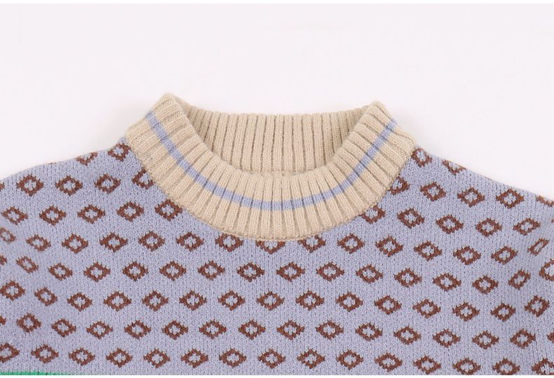 北歐風圖騰針織毛衣