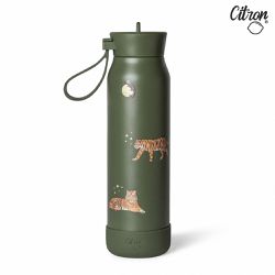 Citron - 矽膠提把保溫瓶_350ml-淘氣老虎