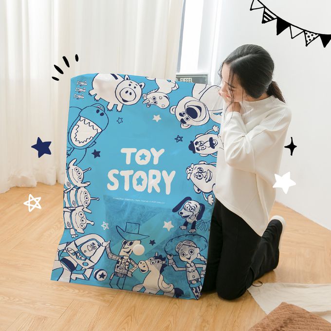 收納王妃 - 迪士尼 Disney 玩具總動員(塗鴉款) 真空壓縮袋 收納真空袋 衣物收納袋(9入/組)