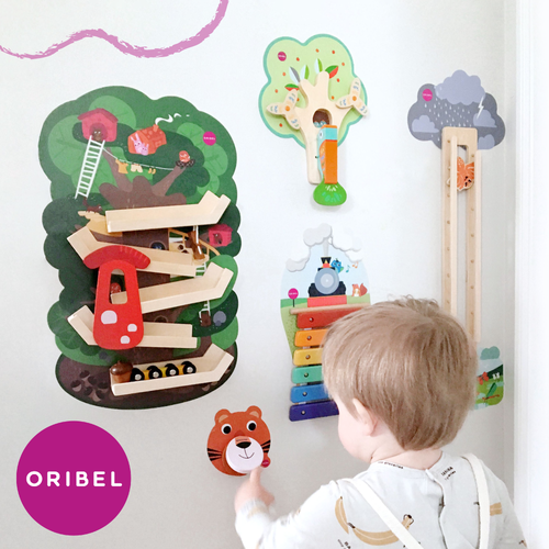 免收拾【新加坡Oribel】壁貼玩具，貼在牆上想玩就玩！