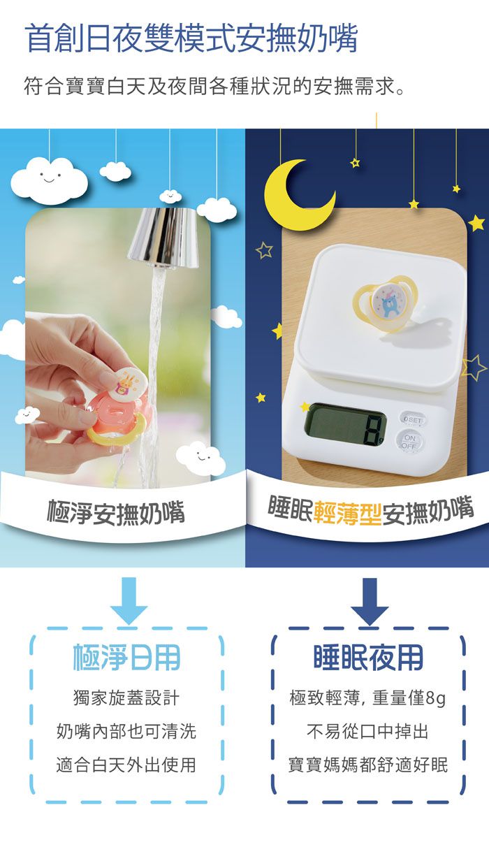 日本 Combi - 極淨日用安撫奶嘴-櫻桃兔 (L)-8～18個月