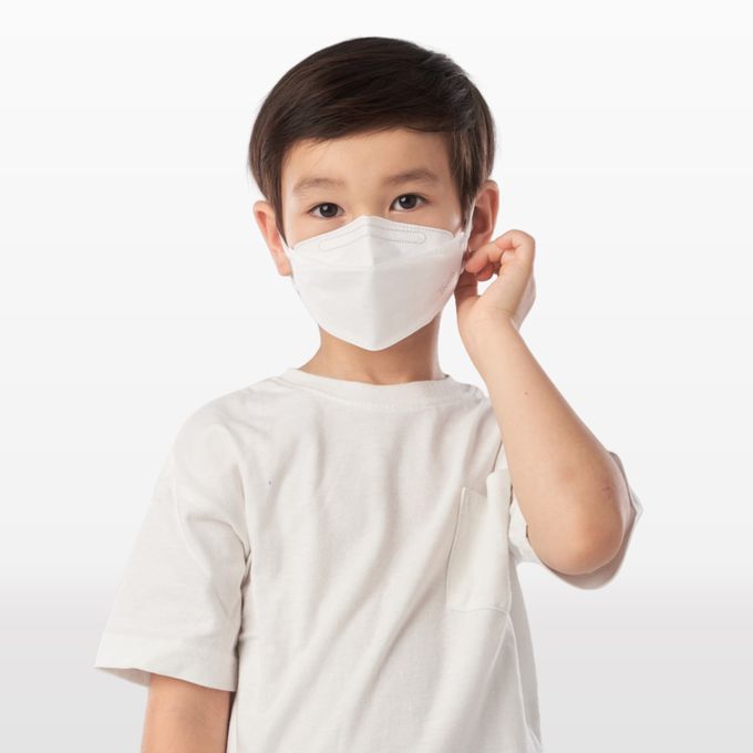 DRX 達特世 - TN95醫用4D口罩 - 冰晶白 (兒童S) - 20入