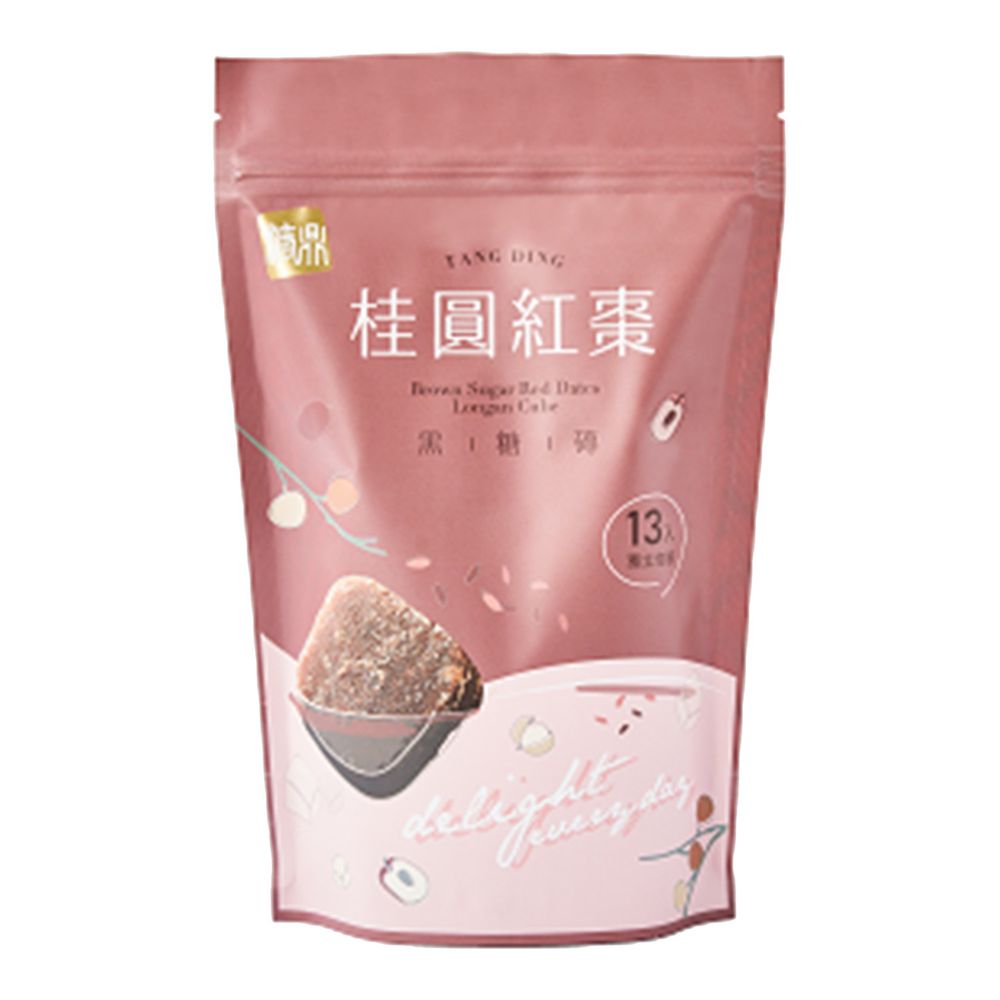糖鼎黑糖磚 - 桂圓紅棗-13入 (大)-30g*13入/包