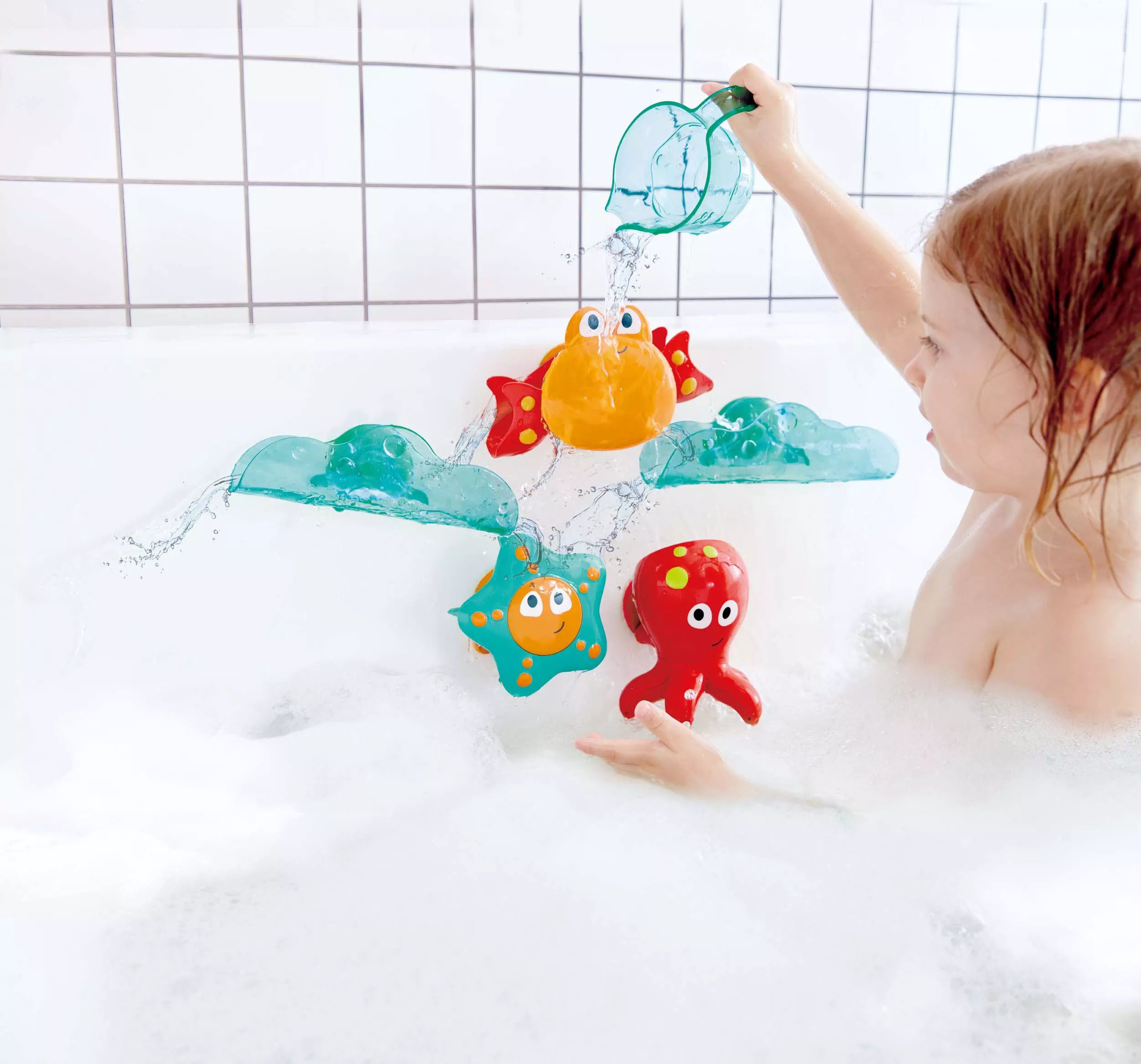 浴室秒變水上樂園【德國 Hape】戲水玩具，孩子愛上洗澡的魔法