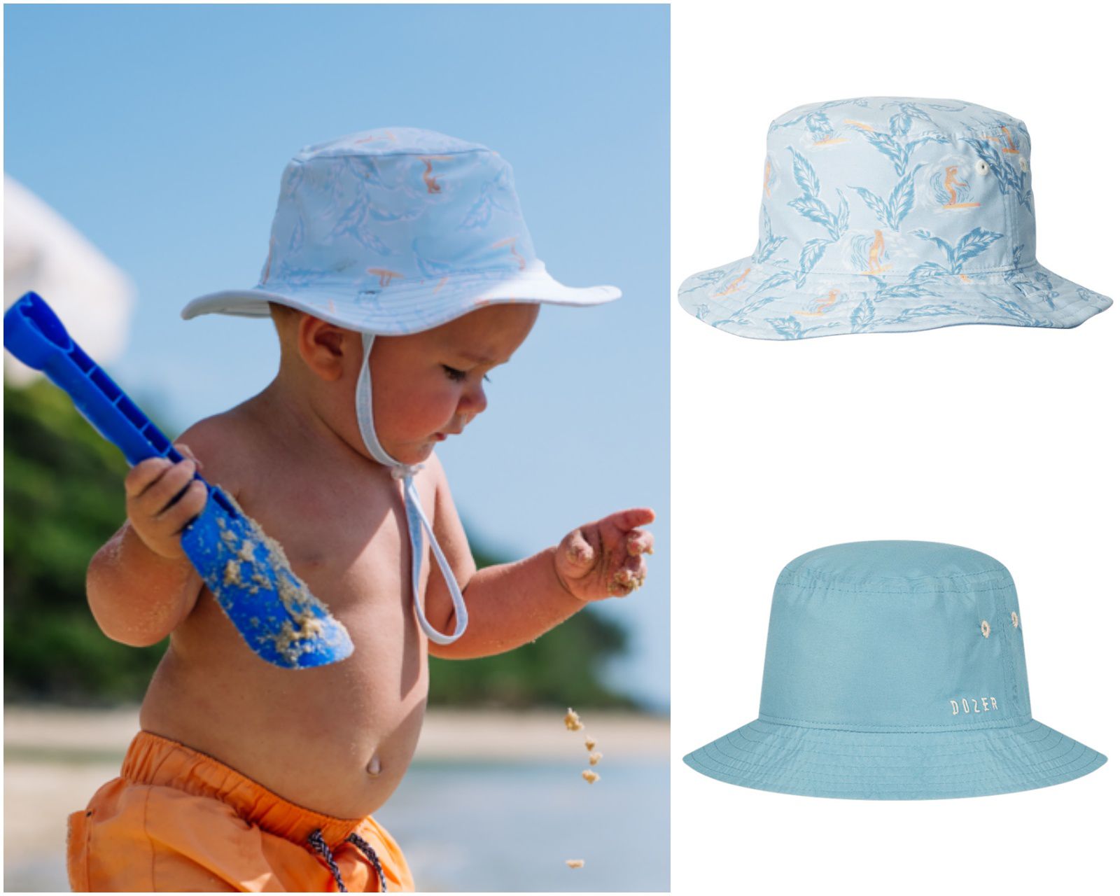 UPF50+防曬 ☀ 澳洲 Millymook & Dozer 雙面遮陽帽