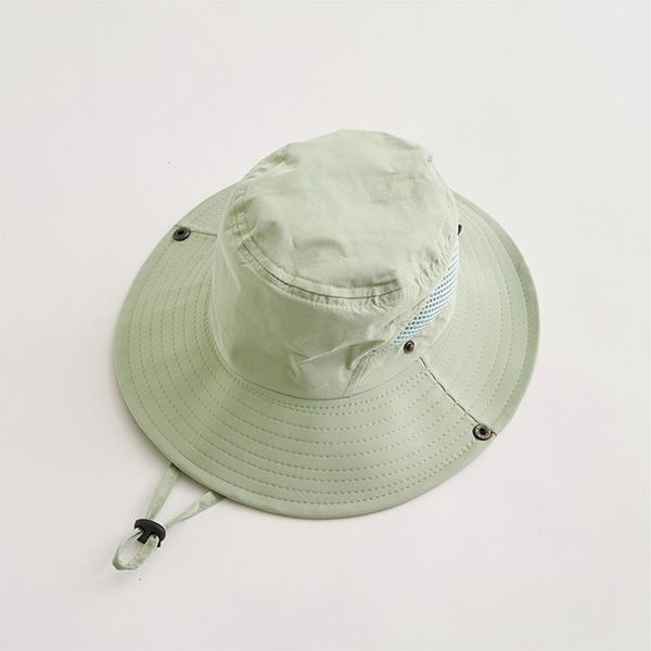 日本 b-ROOM - 抗UV側邊網眼百搭遮陽帽-淺灰 (50-54cm)