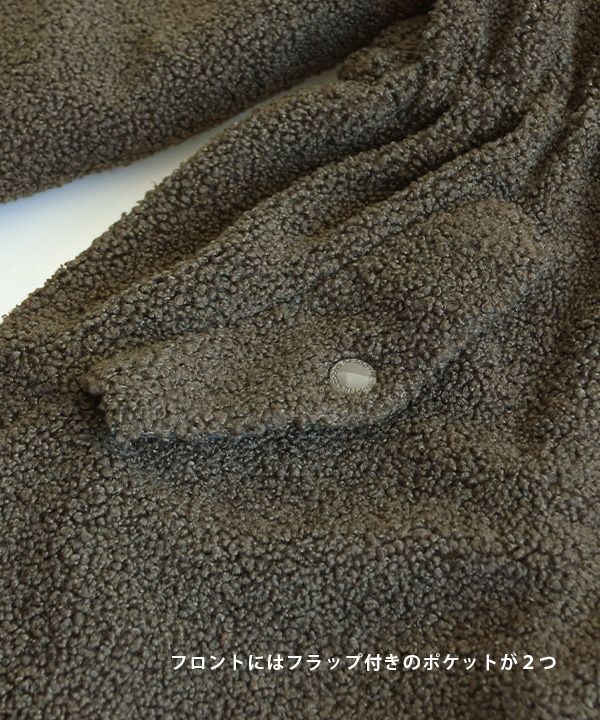 日本 zootie - SunnyHeat 保暖蓄熱泰迪熊收腰長版連帽外套-象牙白