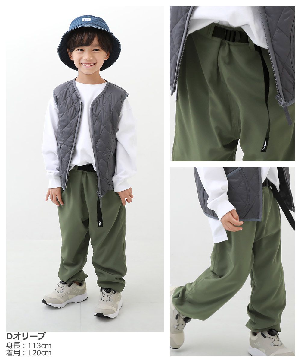 日本 devirock - 街頭風帥氣腰帶滑板褲-橄欖綠